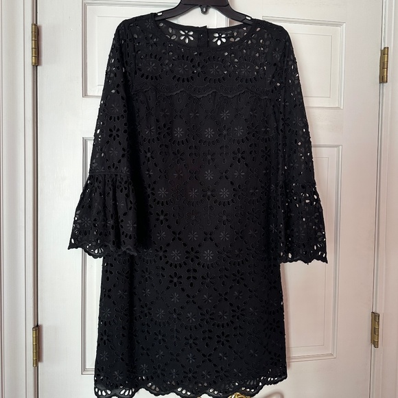 J Crew Black Cut Lace Sheath Dress - Picture 1 of 6